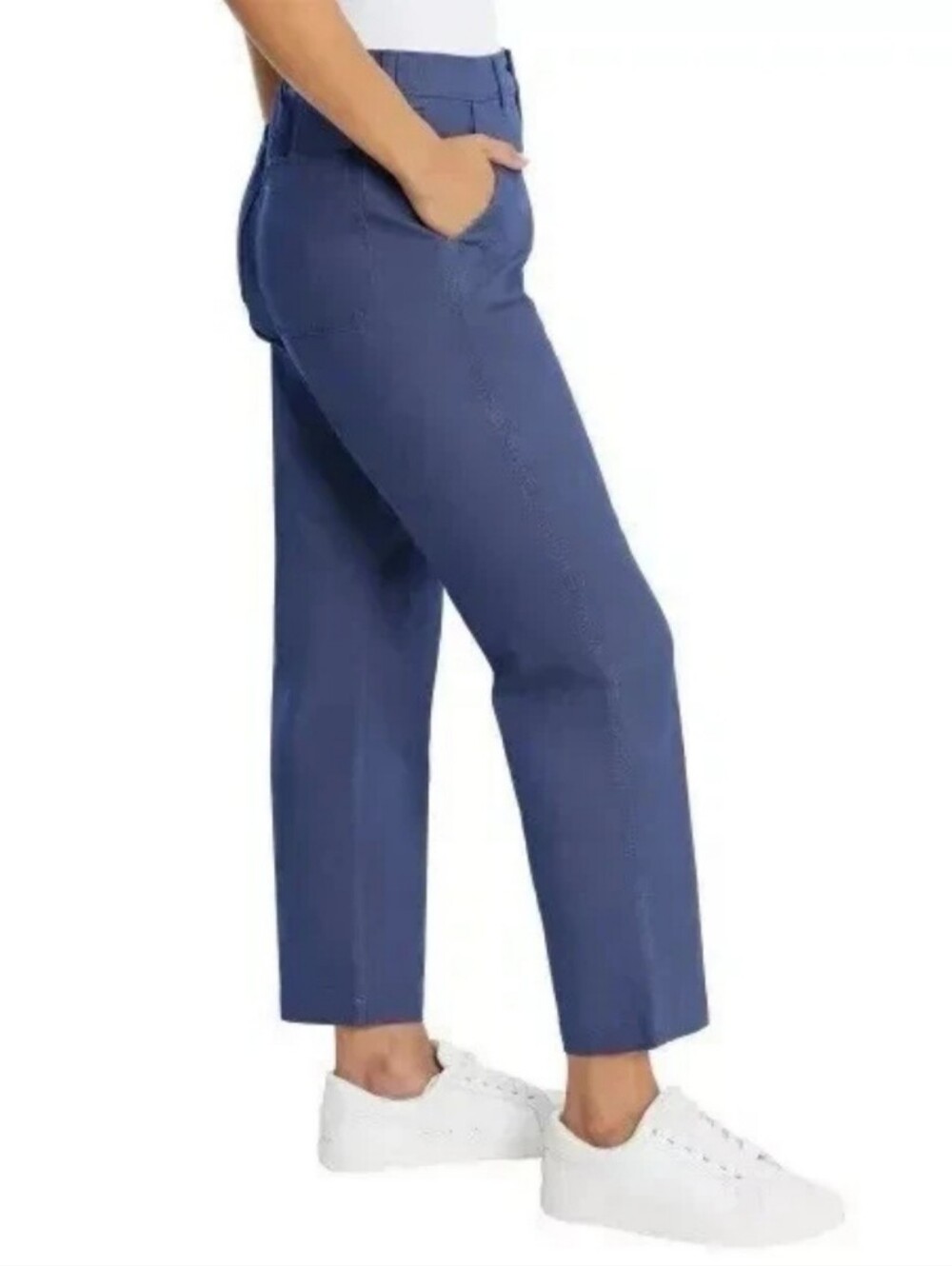 G.H. Bass & Co. Women's Chino Ankle Blue Pants Size 6 - Picture 3 of 11